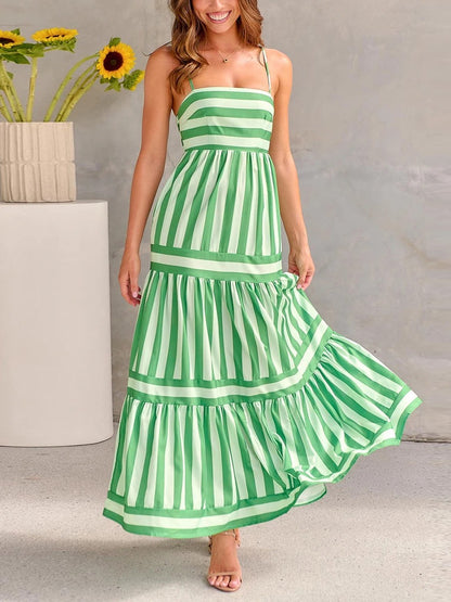 Chloe™｜Block Stripe Maxi Dress