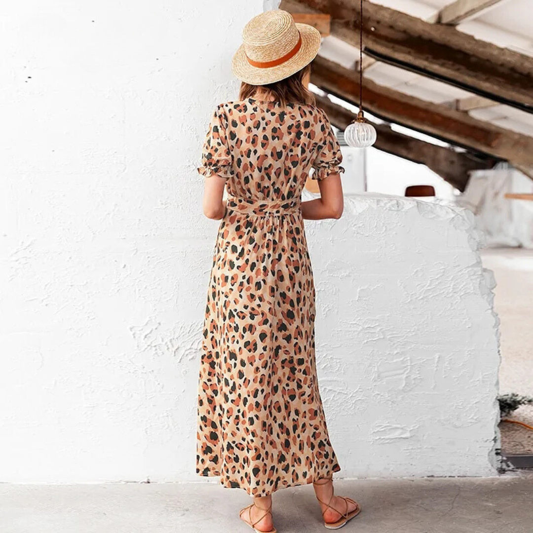 Lena™ | Leopard Maxi Dress