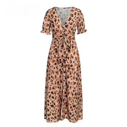 Lena™ | Leopard Maxi Dress