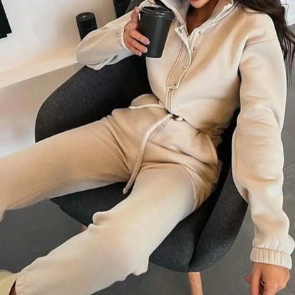 Cozy Casual Sweatsuit Jumpsuit