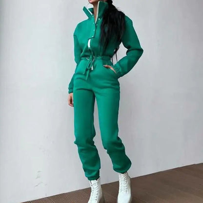 Cozy Casual Sweatsuit Jumpsuit