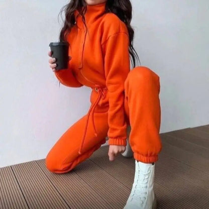 Cozy Casual Sweatsuit Jumpsuit