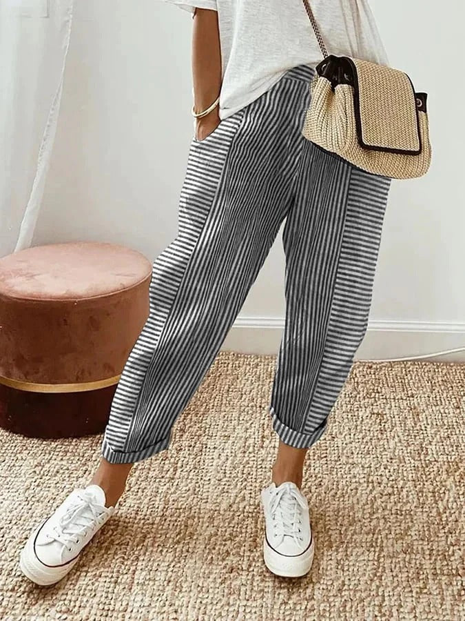 Noelle™ | Jacquard Stripe Pants