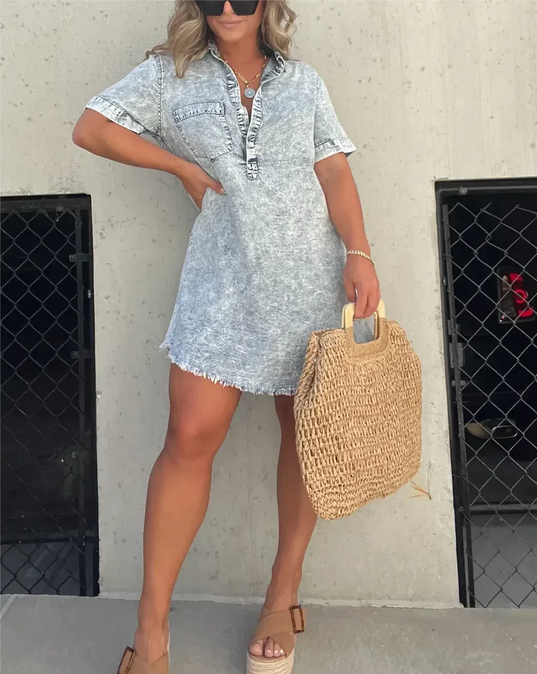 Vera™ | Denim Shirt Dress