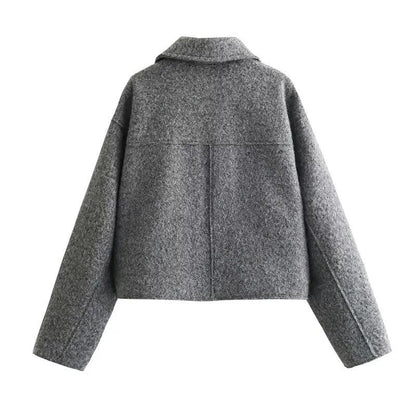 Cropped Woolen Jacked